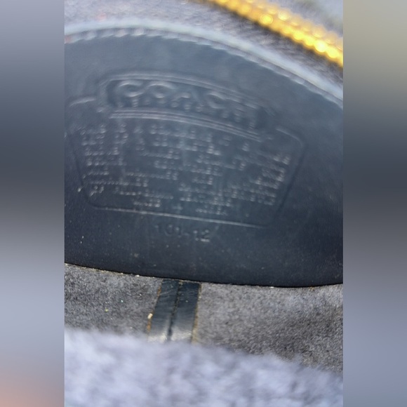 Vintage Coach Elegant dark blue Leather Crossbody Bag - Picture 7 of 8